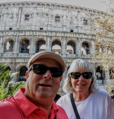 Photo Submission of Doug and Marsha Rhoads in Rome, Italy.