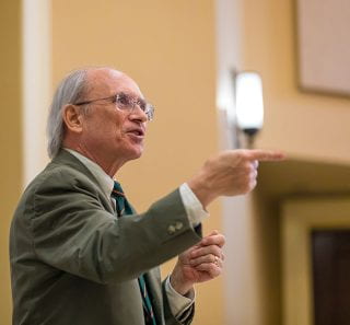 Mark R. Killenbeck has led honors courses on free speech and the Supreme Court. Photo by Russell Cothren.